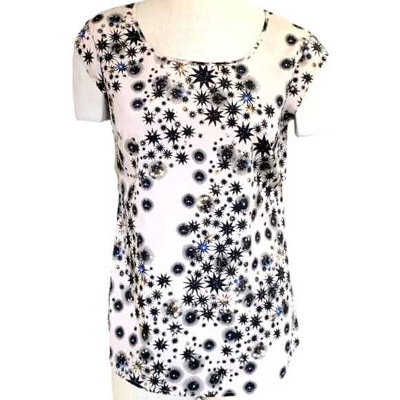 The Limited Celestial Stars Novelty Print Top Sz S #303H - Picture 1 of 7